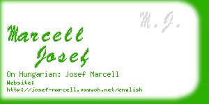 marcell josef business card